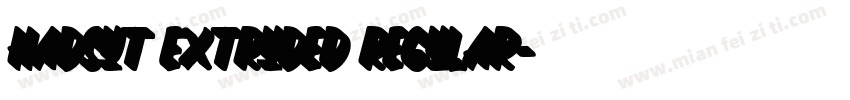 Hadsut Extruded Regular字体转换